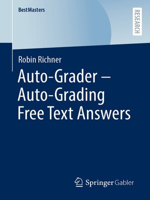 cover image of Auto-Grader